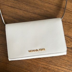 Michael Kors | White | Cross-hatch Leather | Crossbody | EXCELLENT CONDITION